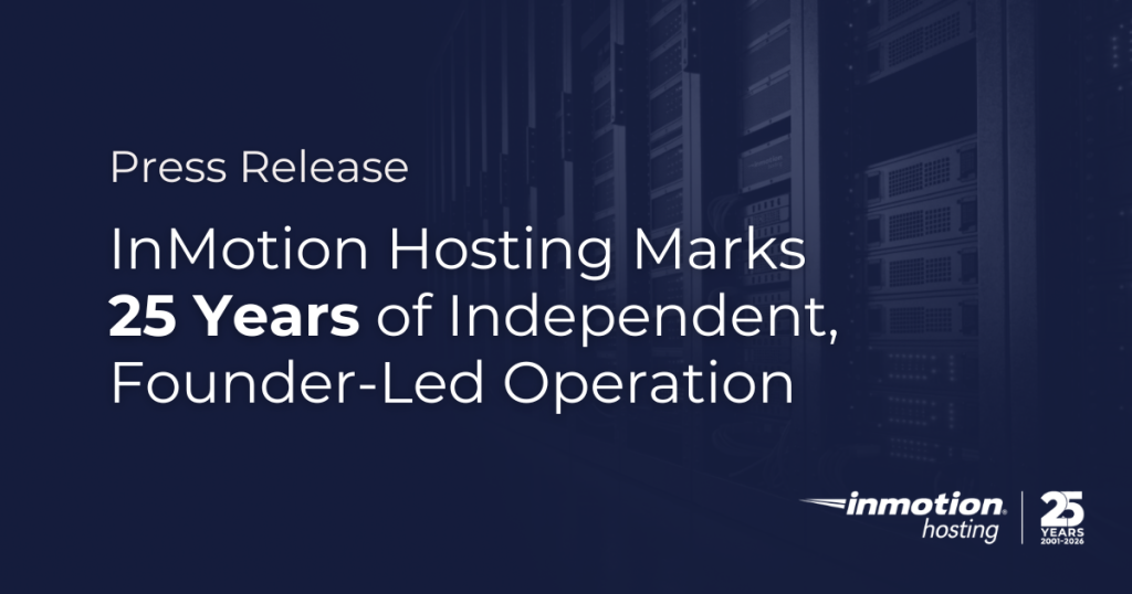 InMotion Hosting 25th Anniversary